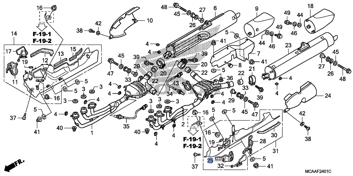Honda OEM part 18421-MCA-A70