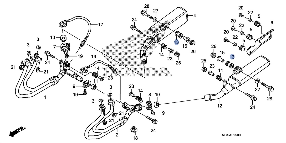 Honda OEM part 18421-MCS-760