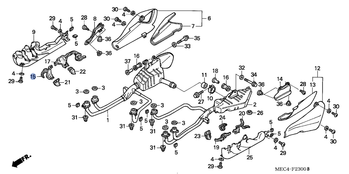 Honda OEM part 18421-MEC-000
