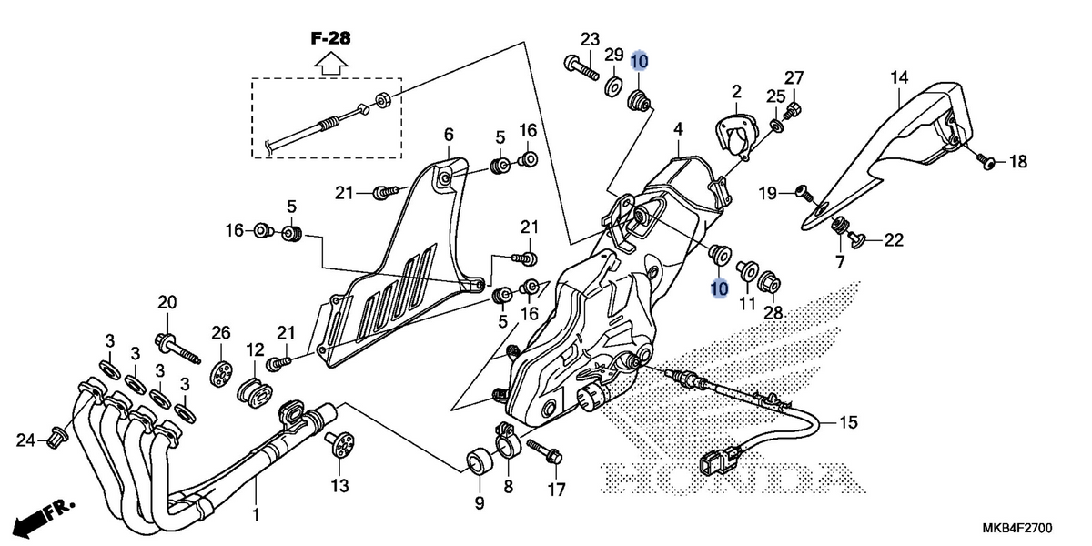 Honda OEM part 18421-MFL-000
