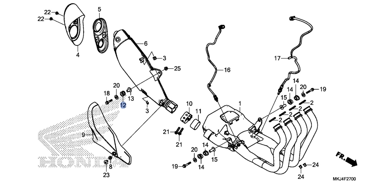 Honda OEM part 18421-MGC-JB0