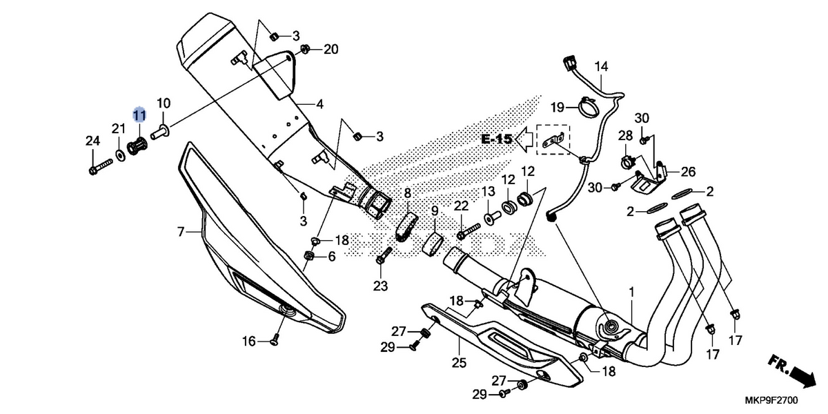 Honda OEM part 18421-MGZ-J00