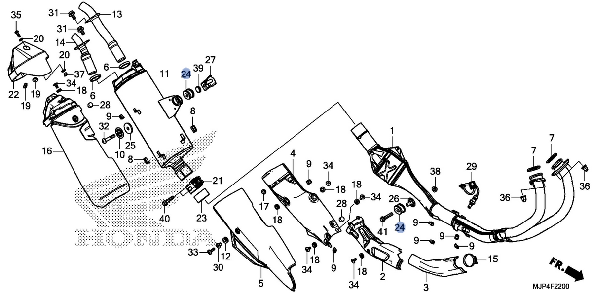 Honda OEM part 18421-MJP-G50