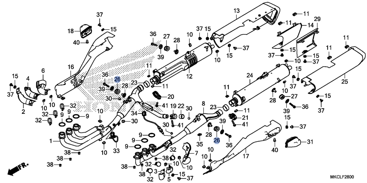 Honda OEM part 18421-MKC-A00