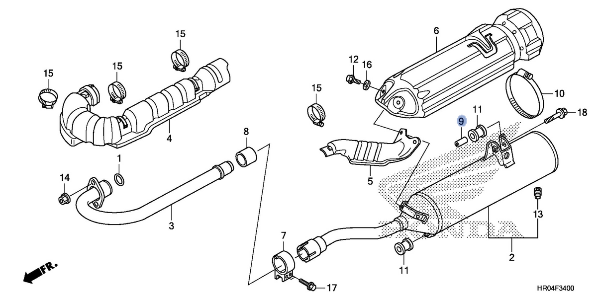 Honda OEM part 18422-HP5-600