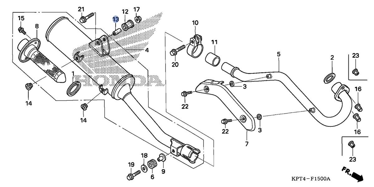Honda OEM part 18422-KFB-000