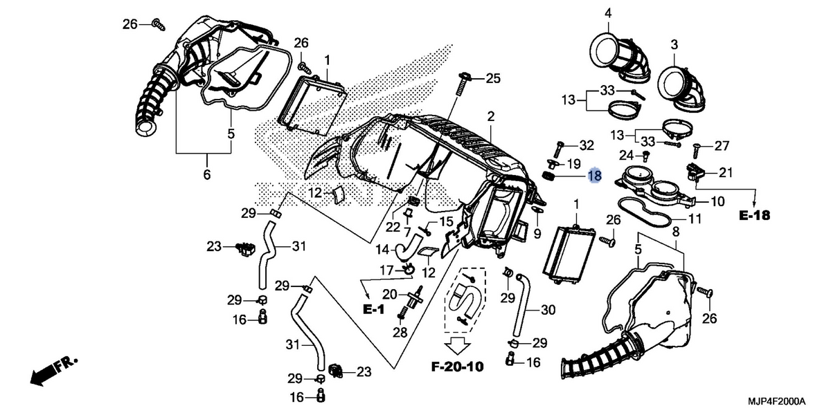Honda OEM part 18422-KR3-870