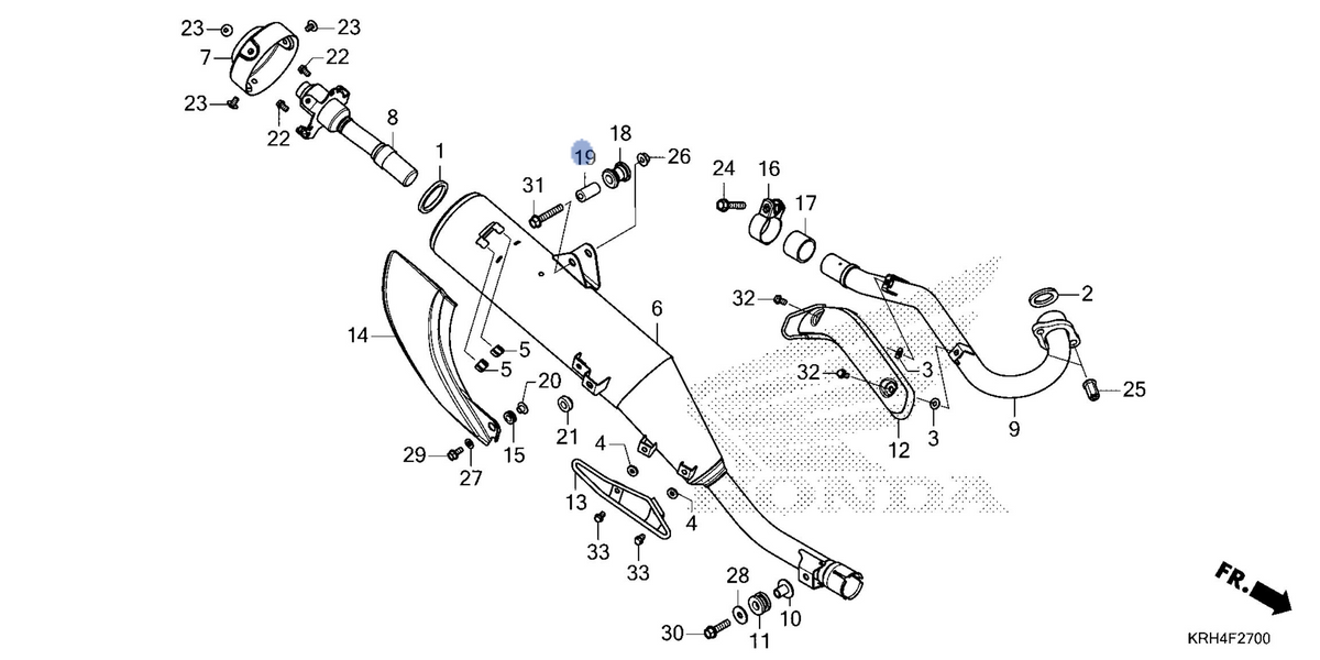 Honda OEM part 18422-KRH-900