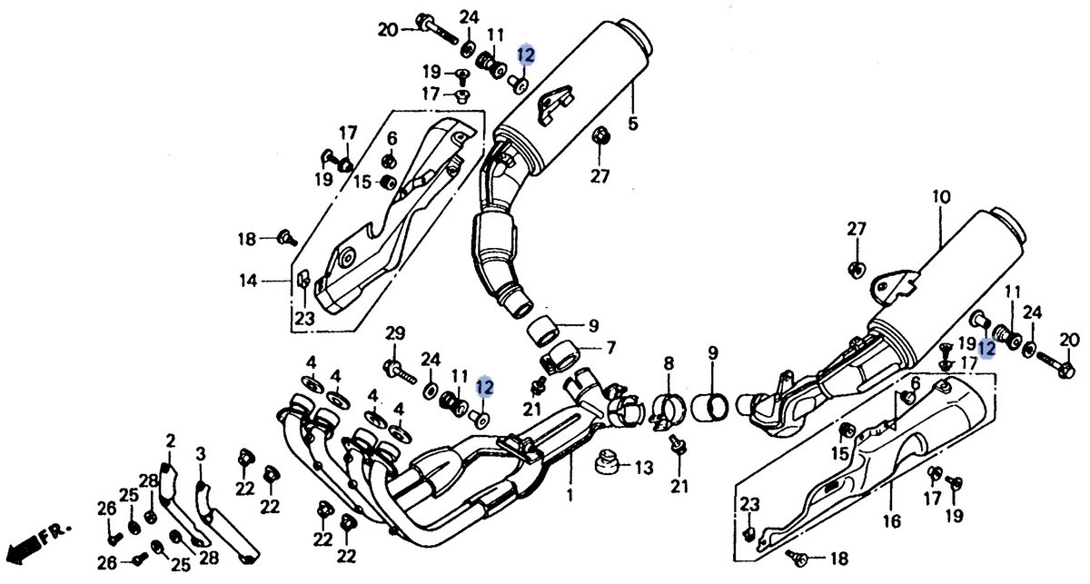 Honda OEM part 18422-MA6-000