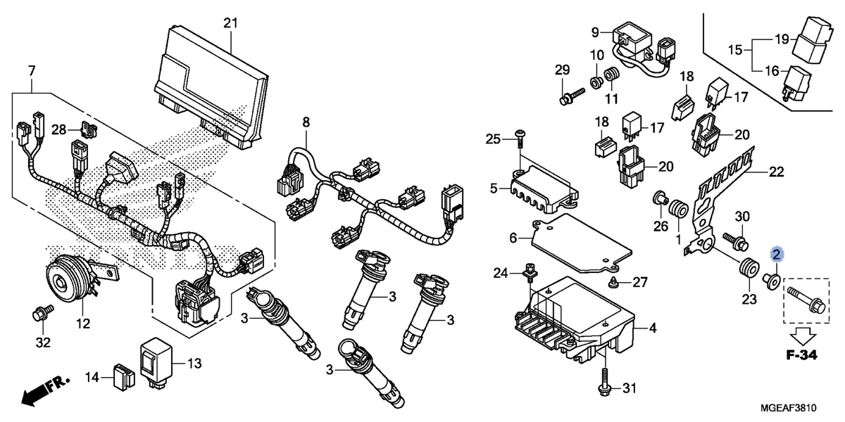 Honda OEM part 18422-MBG-610