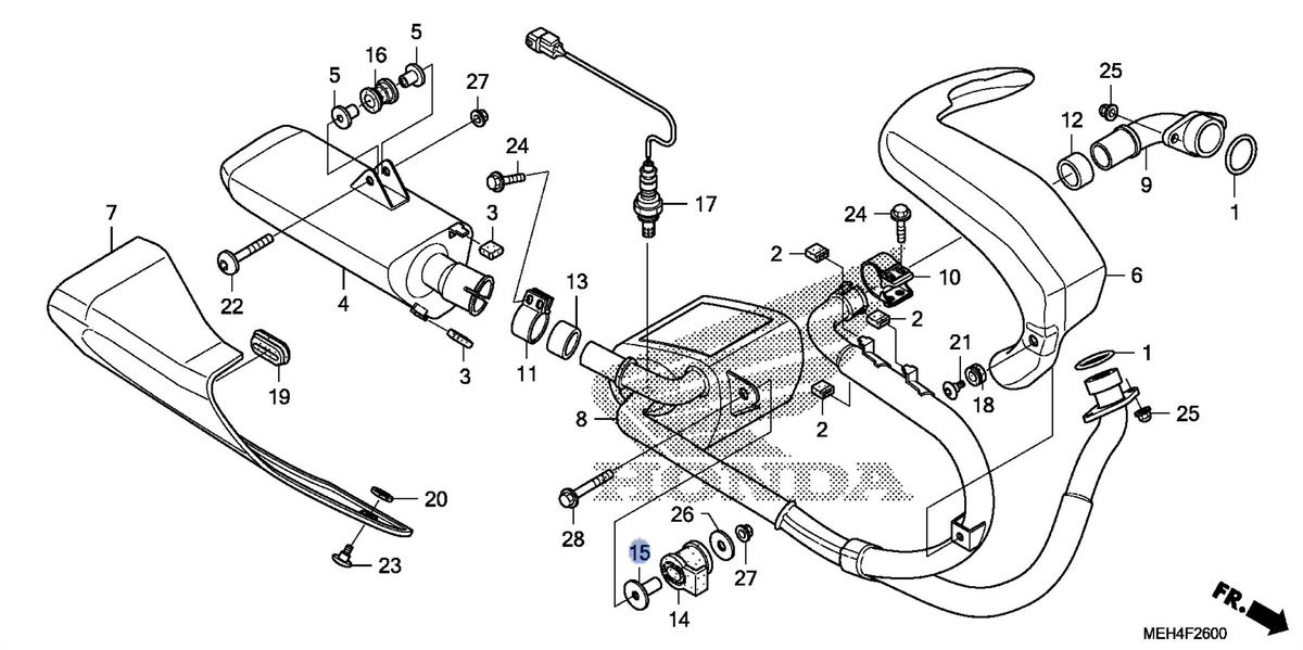 Honda OEM part 18422-MEH-000