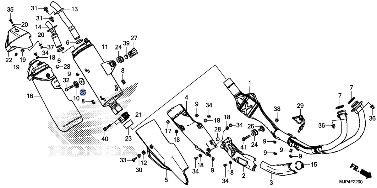 Honda OEM part 18422-MJP-G50