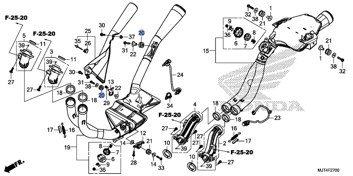 Honda OEM part 18422-MJT-E00