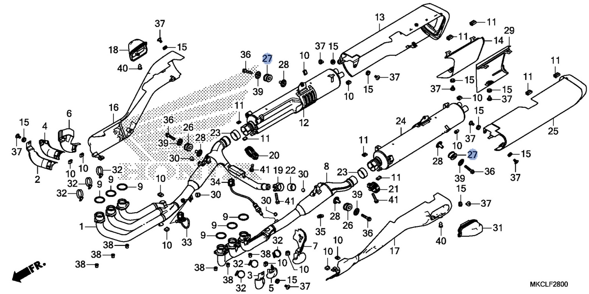 Honda OEM part 18422-MKC-A00