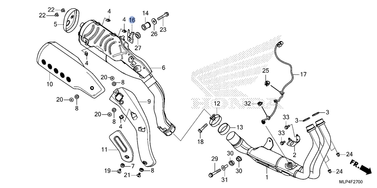 Honda OEM part 18423-K3S-JA0