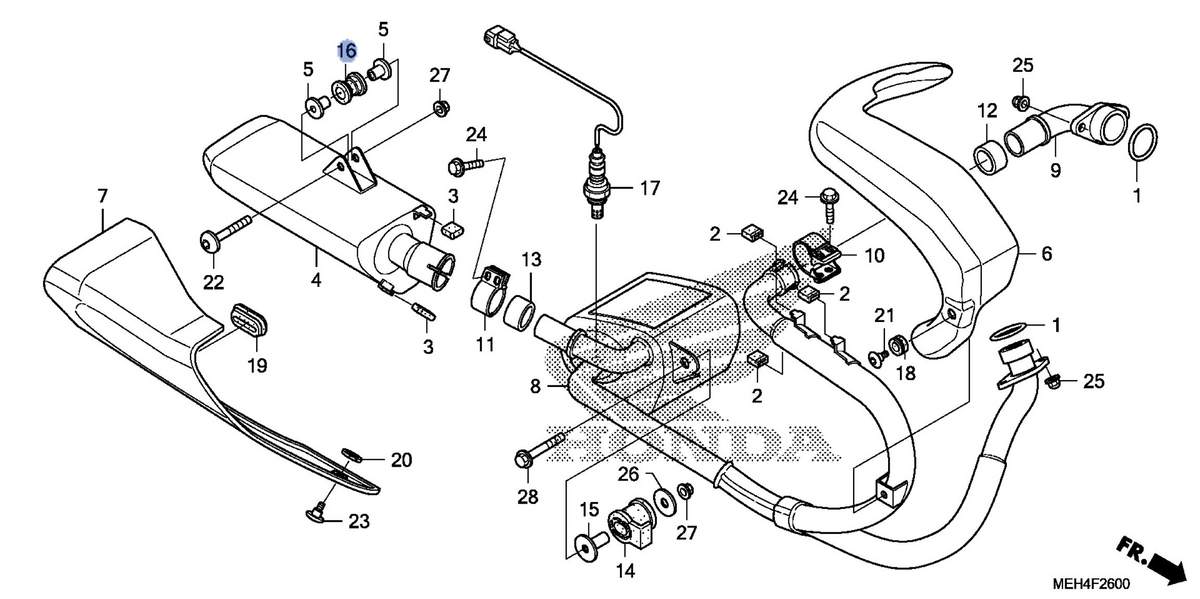 Honda OEM part 18423-MEH-000