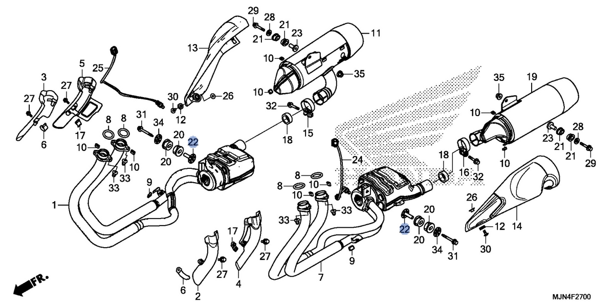 Honda OEM part 18423-MGE-000