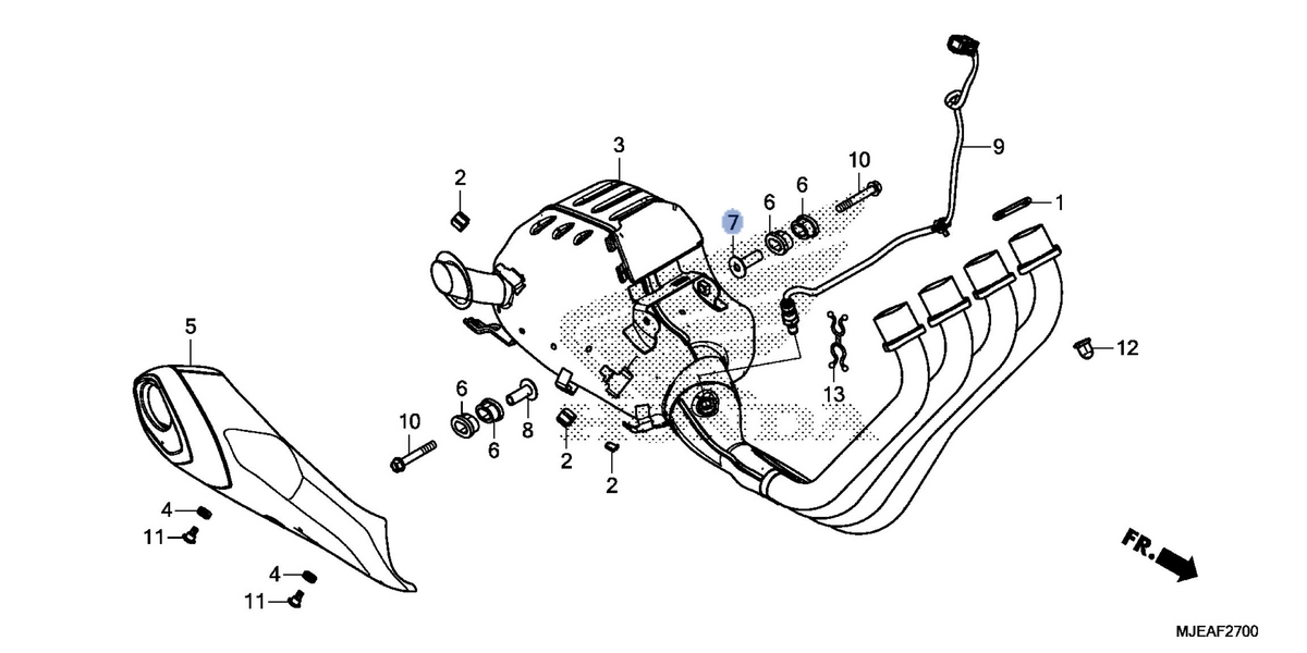 Honda OEM part 18423-MJE-D00