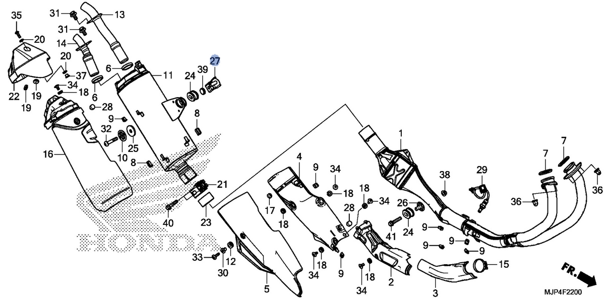 Honda OEM part 18423-MJP-G50