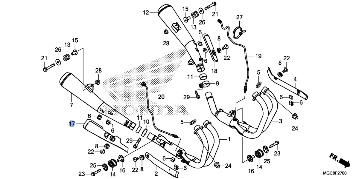 Honda OEM part 18425-MGC-JB1