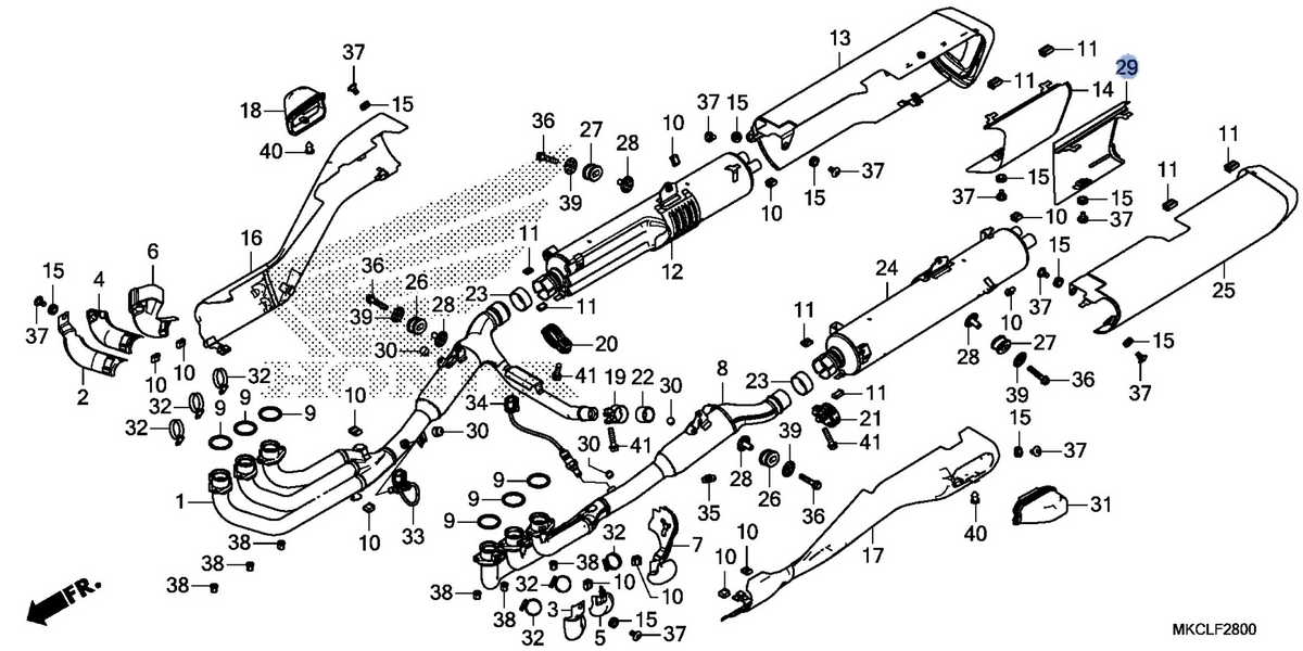 Honda OEM part 18425-MKC-A10