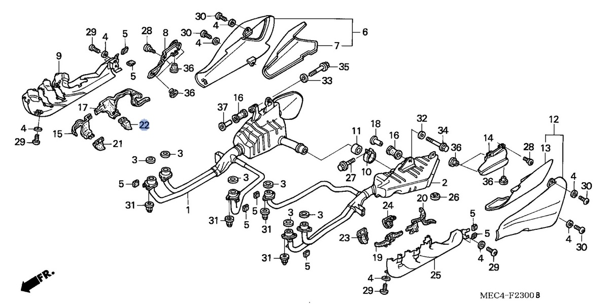 Honda OEM part 18426-MEC-000