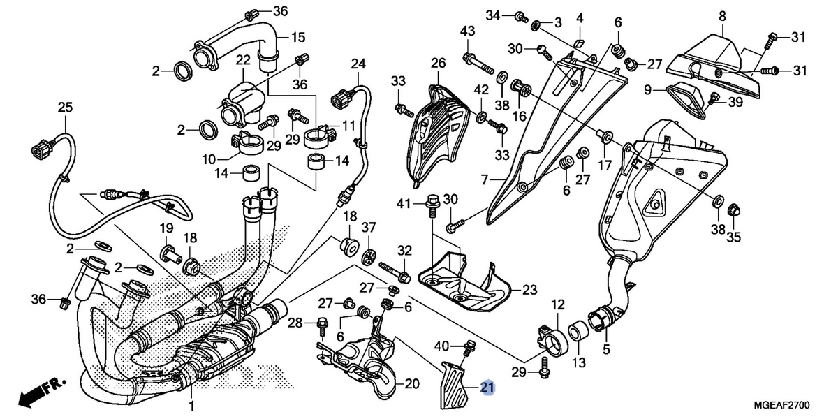 Honda OEM part 18426-MGE-000