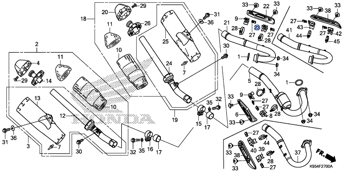 Honda OEM part 18427-K95-A20