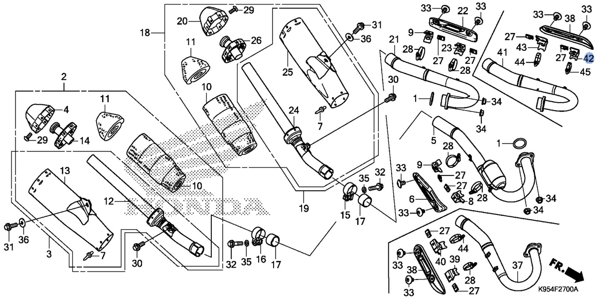 Honda OEM part 18427-K95-A60