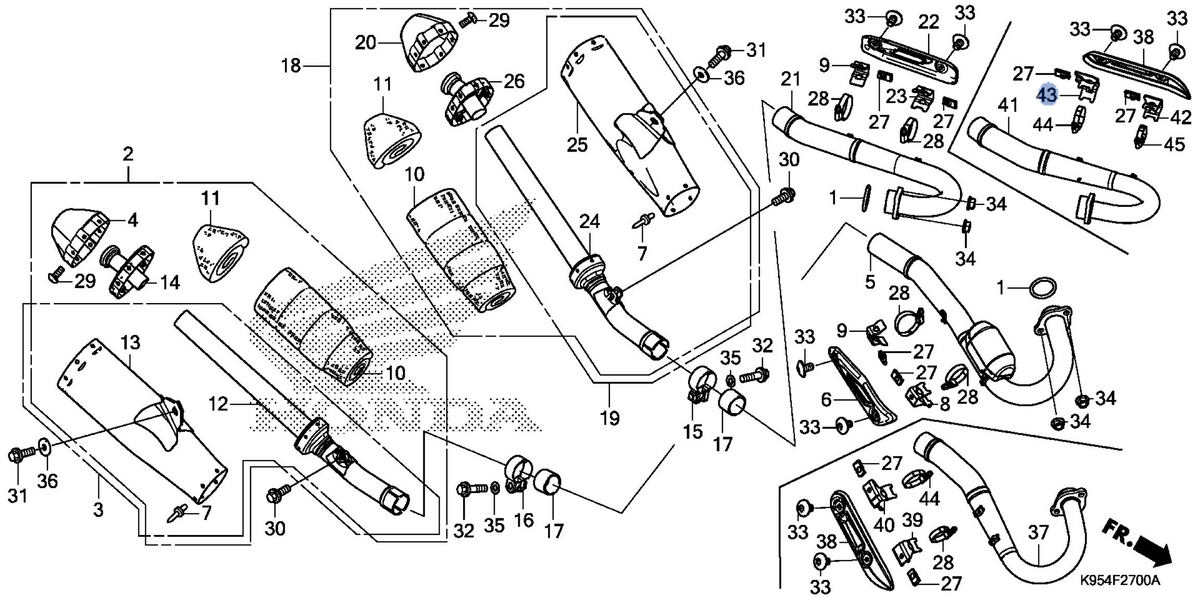 Honda OEM part 18428-K95-A60