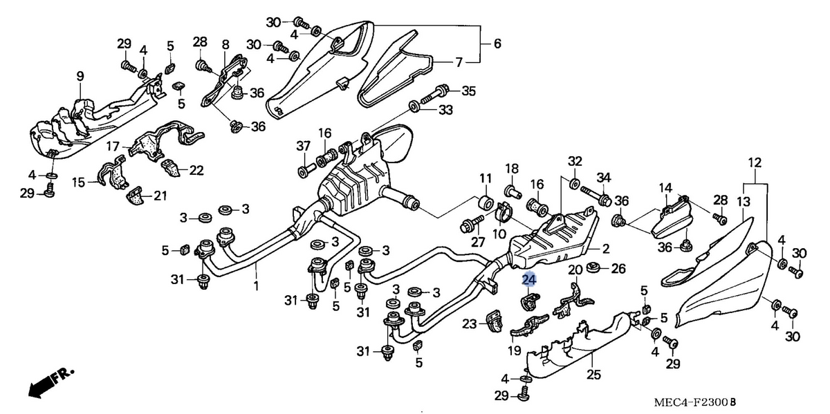Honda OEM part 18428-MEC-000