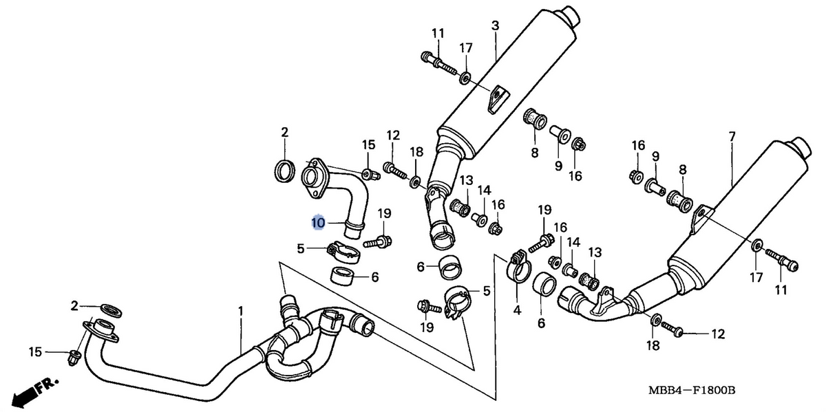 Honda OEM part 18430-MBB-D41