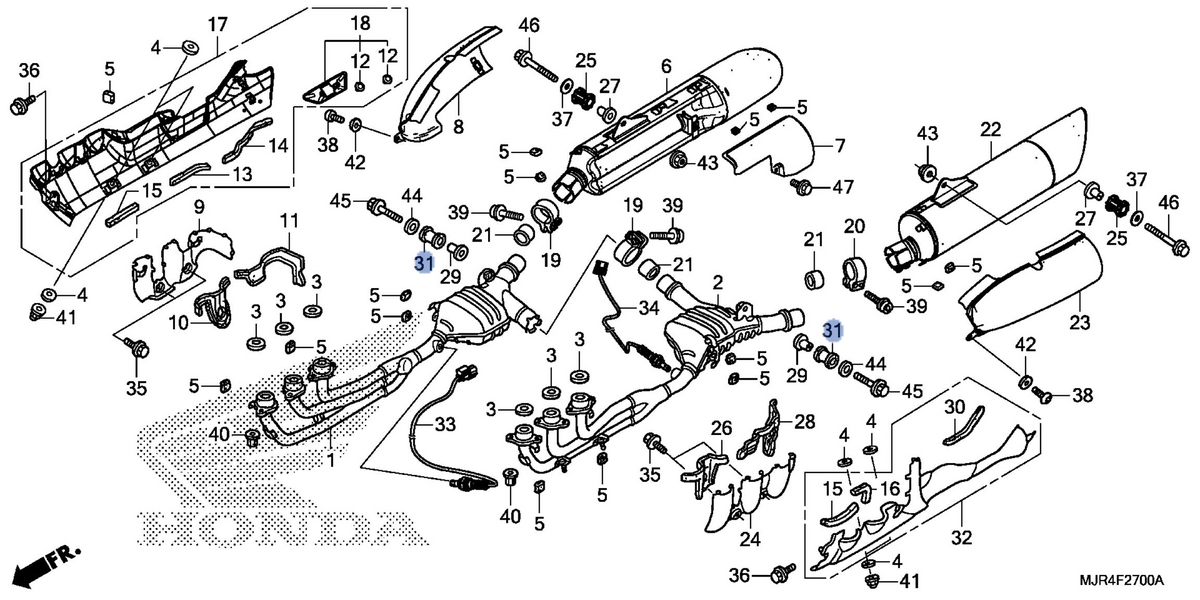 Honda OEM part 18441-MCA-A20