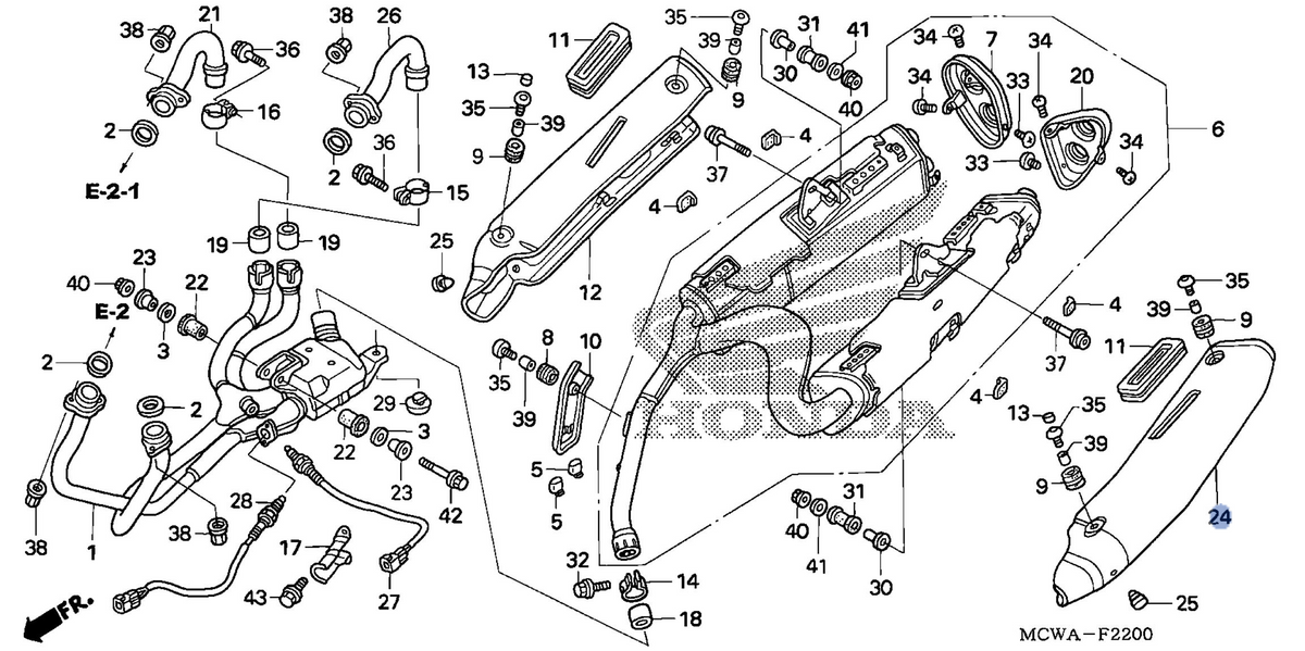 Honda OEM part 18441-MCW-H00