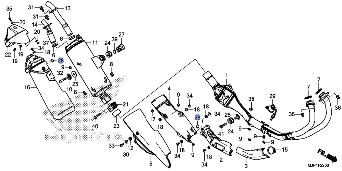 Honda OEM part 18443-MCW-D60