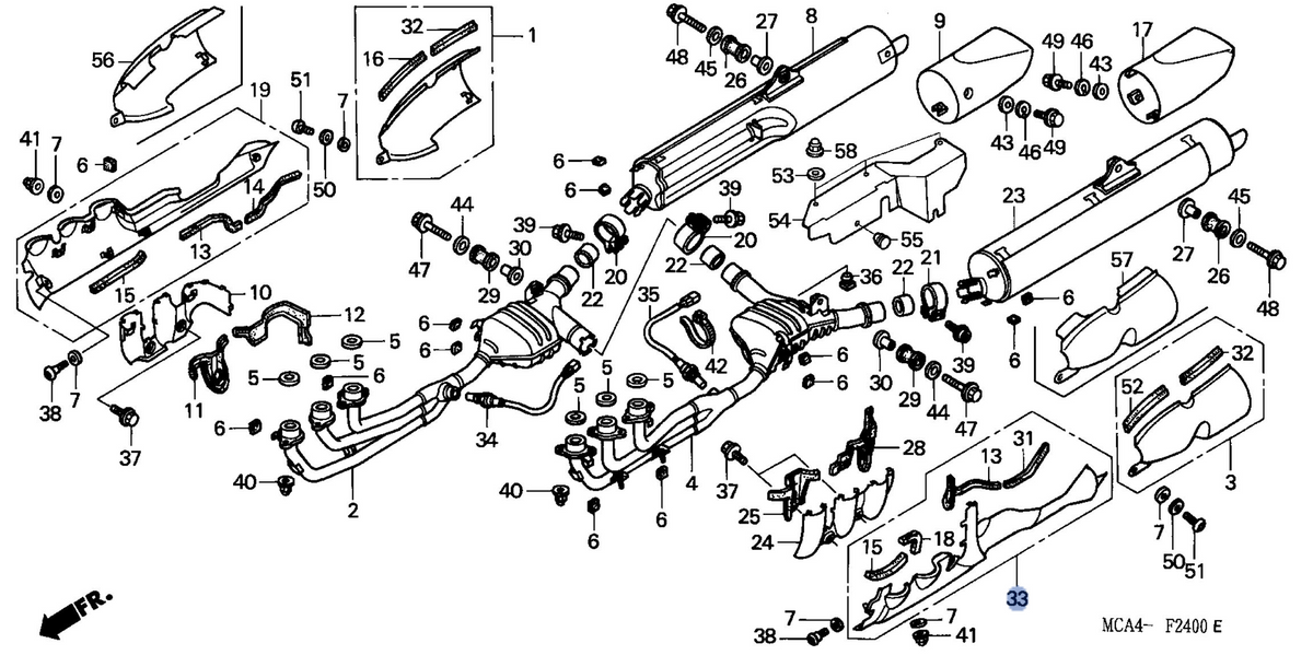 Honda OEM part 18455-MCA-A20ZA