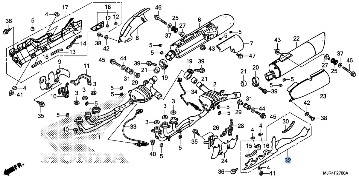 Honda OEM part 18455-MCA-A20ZB