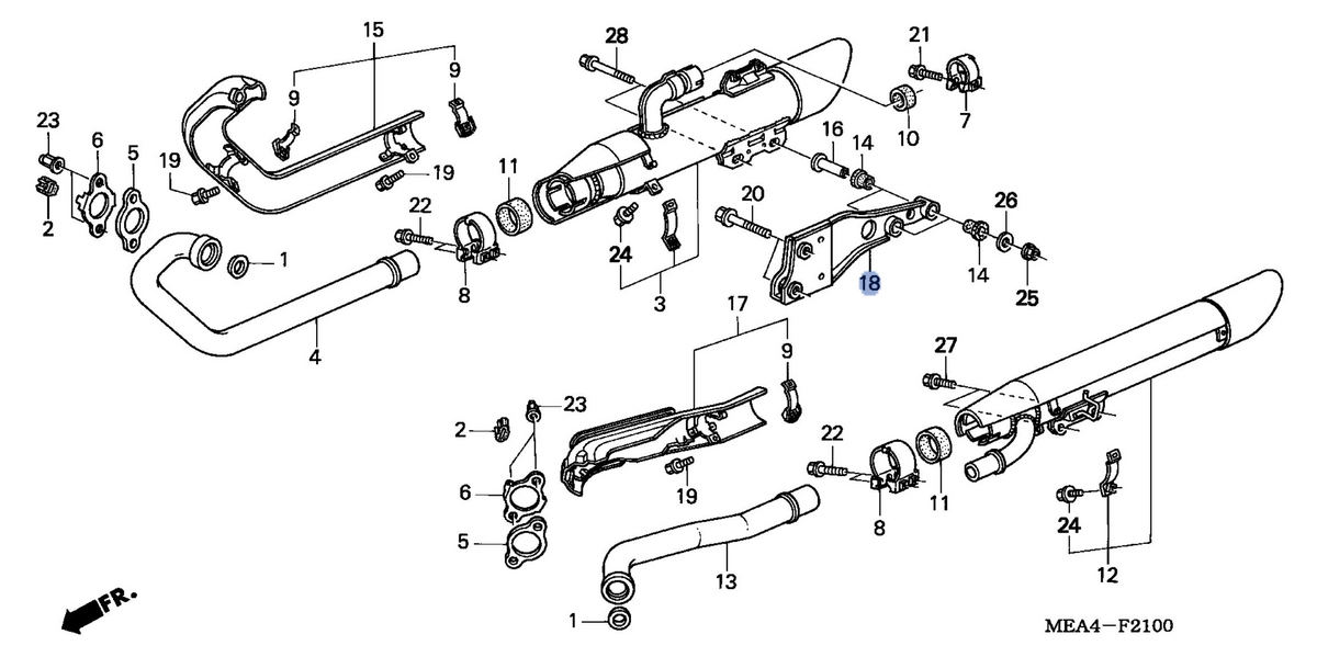 Honda OEM part 18455-MEA-670