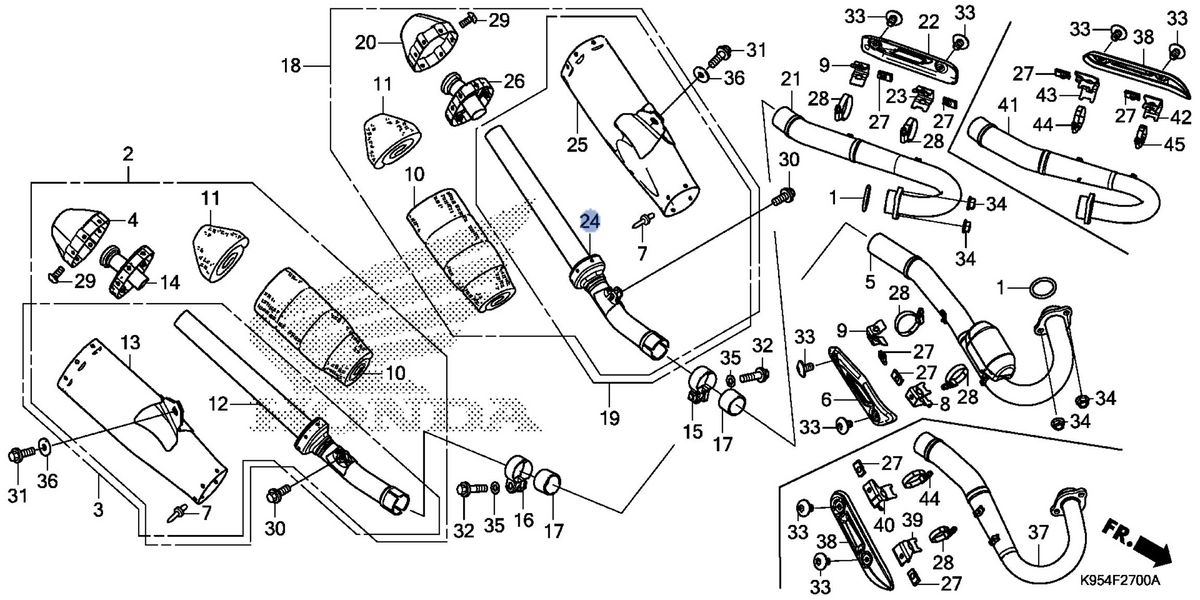 Honda OEM part 18460-K95-A20