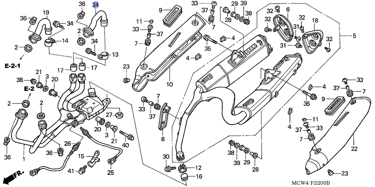 Honda OEM part 18470-MCW-D01