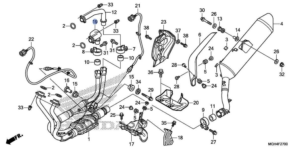 Honda OEM part 18470-MGH-641