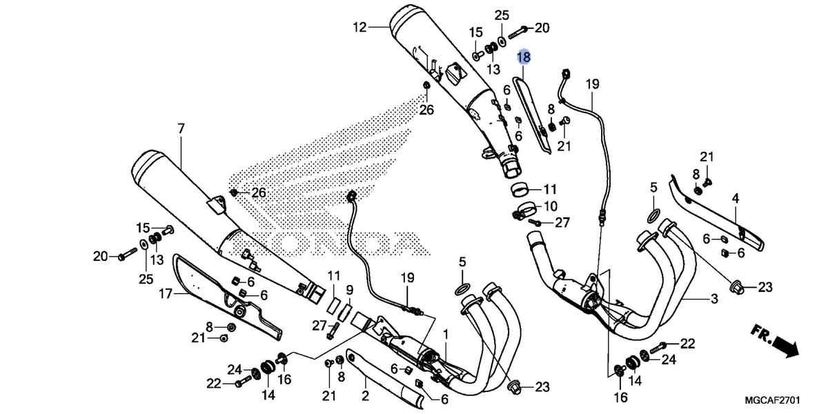 Honda OEM part 18525-MGC-N20