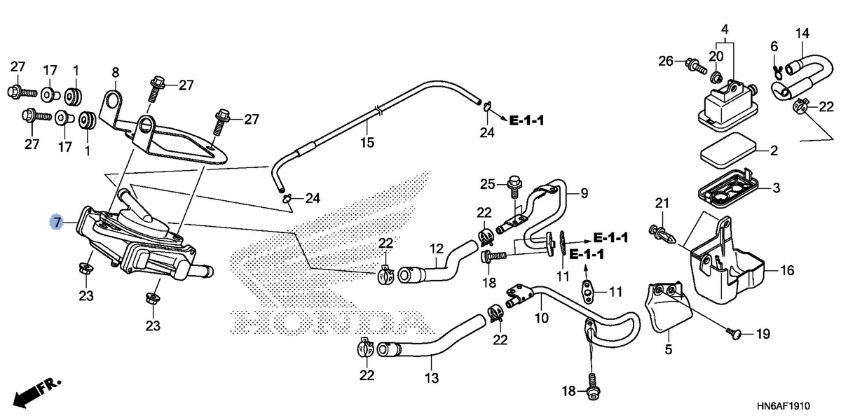 Honda OEM part 18600-HS0-A01