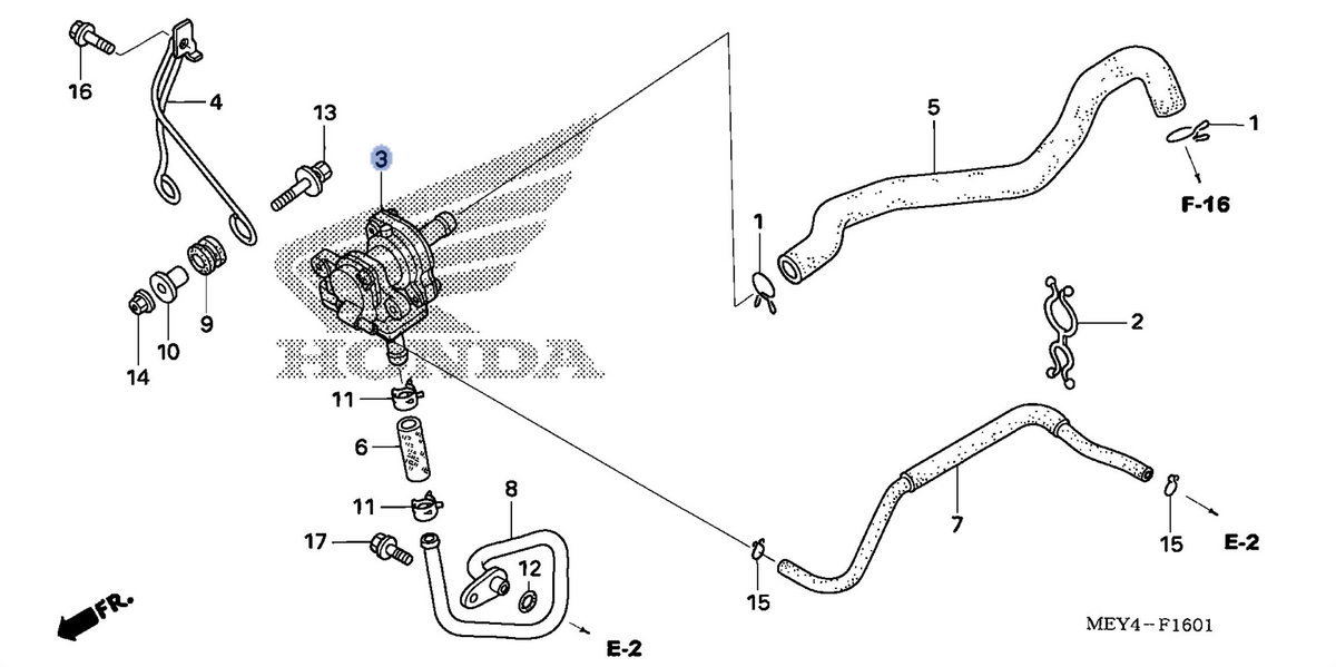 Honda OEM part 18600-MEY-721