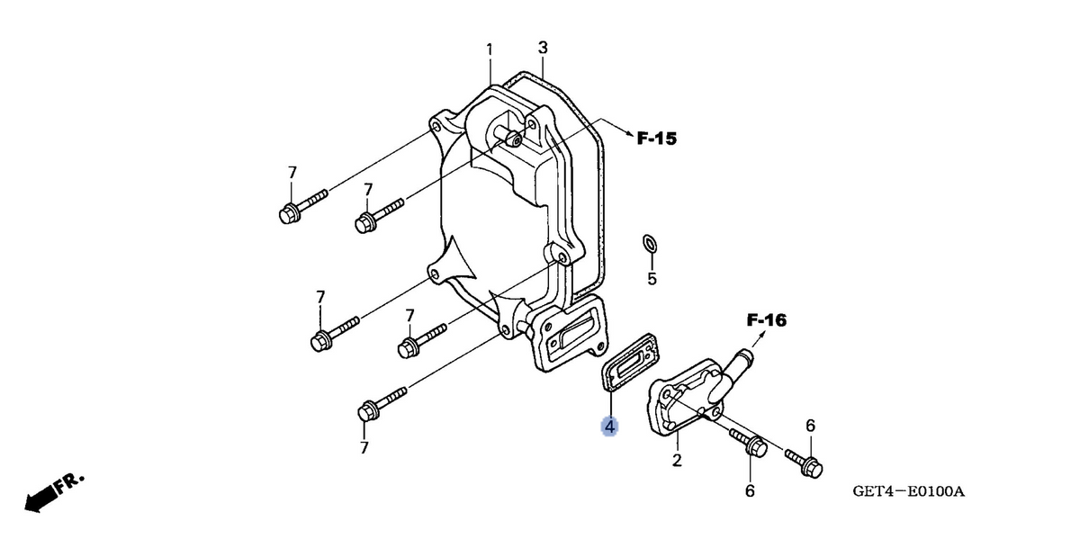 Honda OEM part 18601-GEE-711