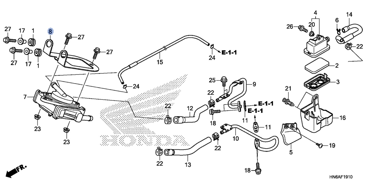 Honda OEM part 18601-HS0-A00