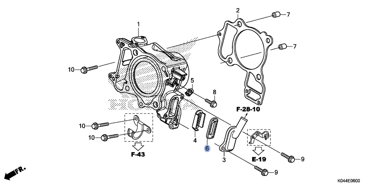 Honda OEM part 18601-K04-931