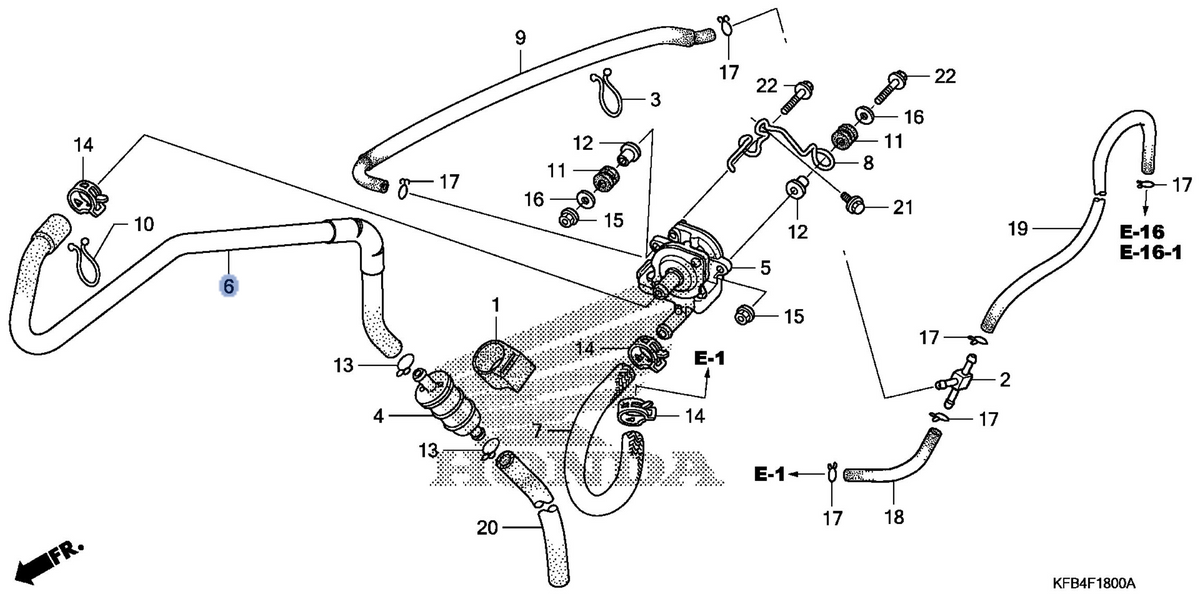 Honda OEM part 18601-KFB-900
