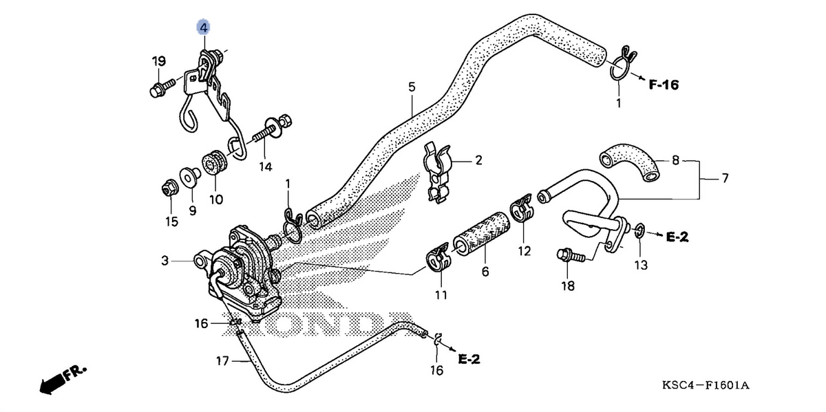 Honda OEM part 18601-KSC-A10
