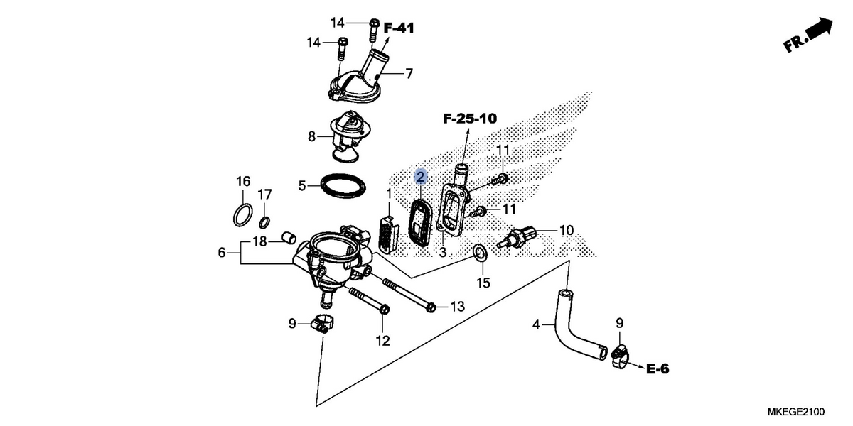 Honda OEM part 18601-MCF-003